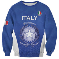 Italy Rugby Custom Sweatshirt Go Gli Azzurri - Wonder Print Shop