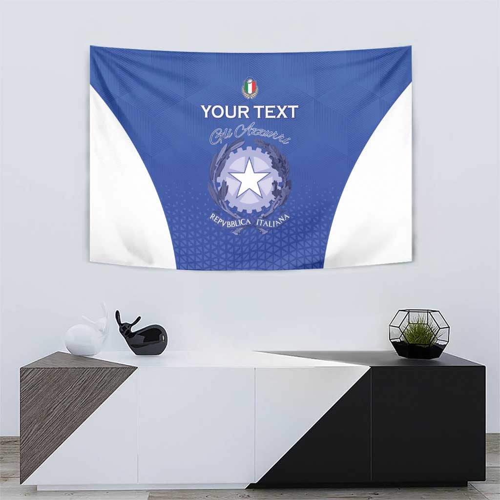 Italy Rugby Custom Tapestry Go Gli Azzurri - Wonder Print Shop