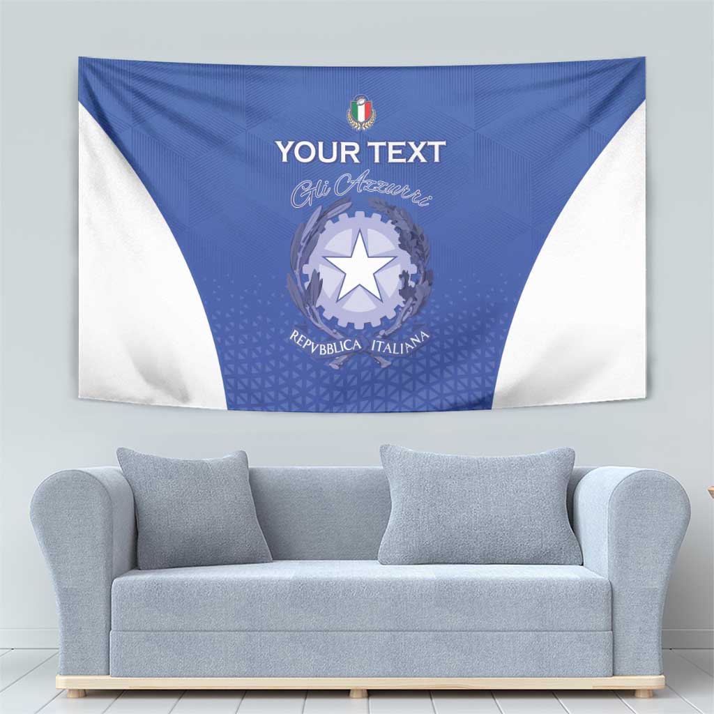 Italy Rugby Custom Tapestry Go Gli Azzurri - Wonder Print Shop