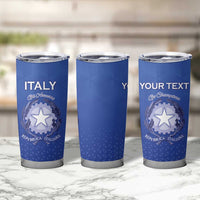 Italy Rugby Custom Tumbler Cup Go Gli Azzurri - Wonder Print Shop