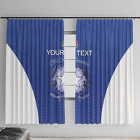 Italy Rugby Custom Window Curtain Go Gli Azzurri - Wonder Print Shop
