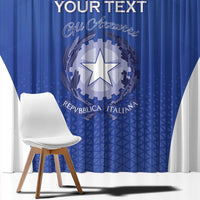 Italy Rugby Custom Window Curtain Go Gli Azzurri - Wonder Print Shop