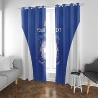 Italy Rugby Custom Window Curtain Go Gli Azzurri - Wonder Print Shop