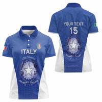 Italy Rugby Custom Women Polo Shirt Go Gli Azzurri - Wonder Print Shop