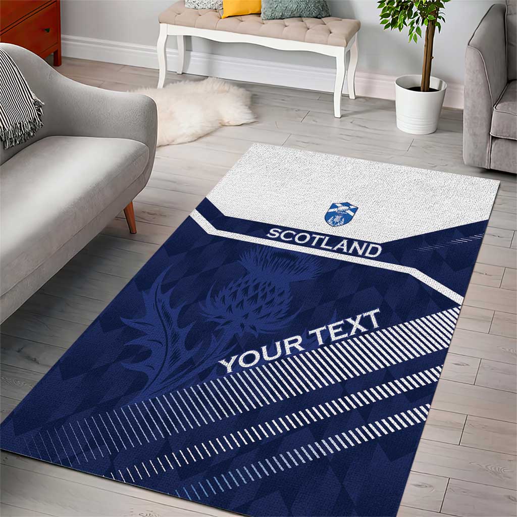Scotland Rugby Custom Area Rug Come On Thistle - Wonder Print Shop