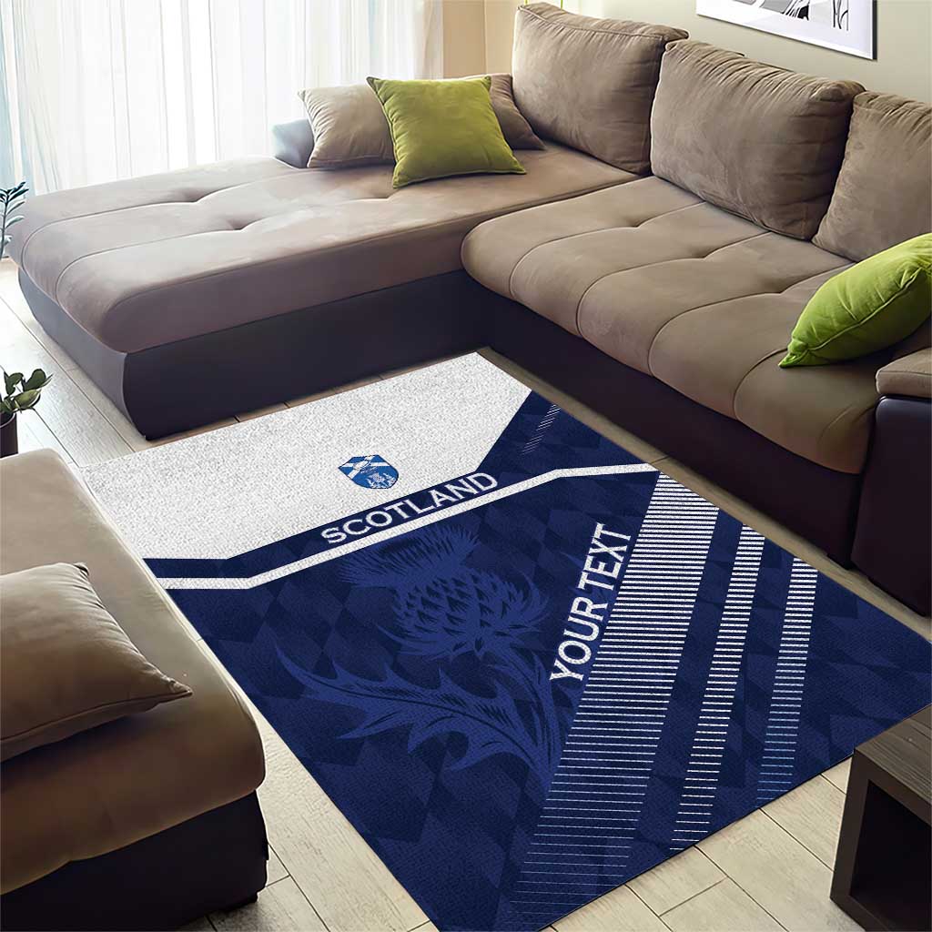 Scotland Rugby Custom Area Rug Come On Thistle - Wonder Print Shop