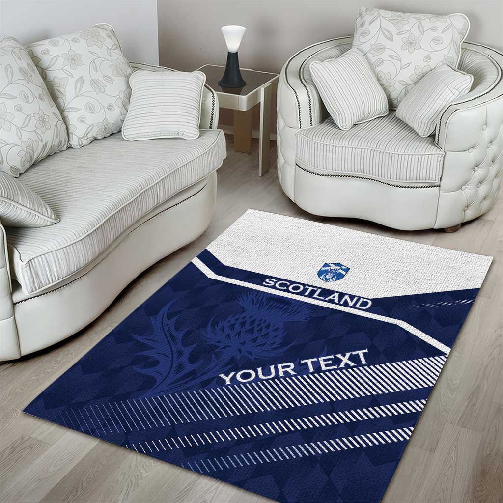 Scotland Rugby Custom Area Rug Come On Thistle - Wonder Print Shop