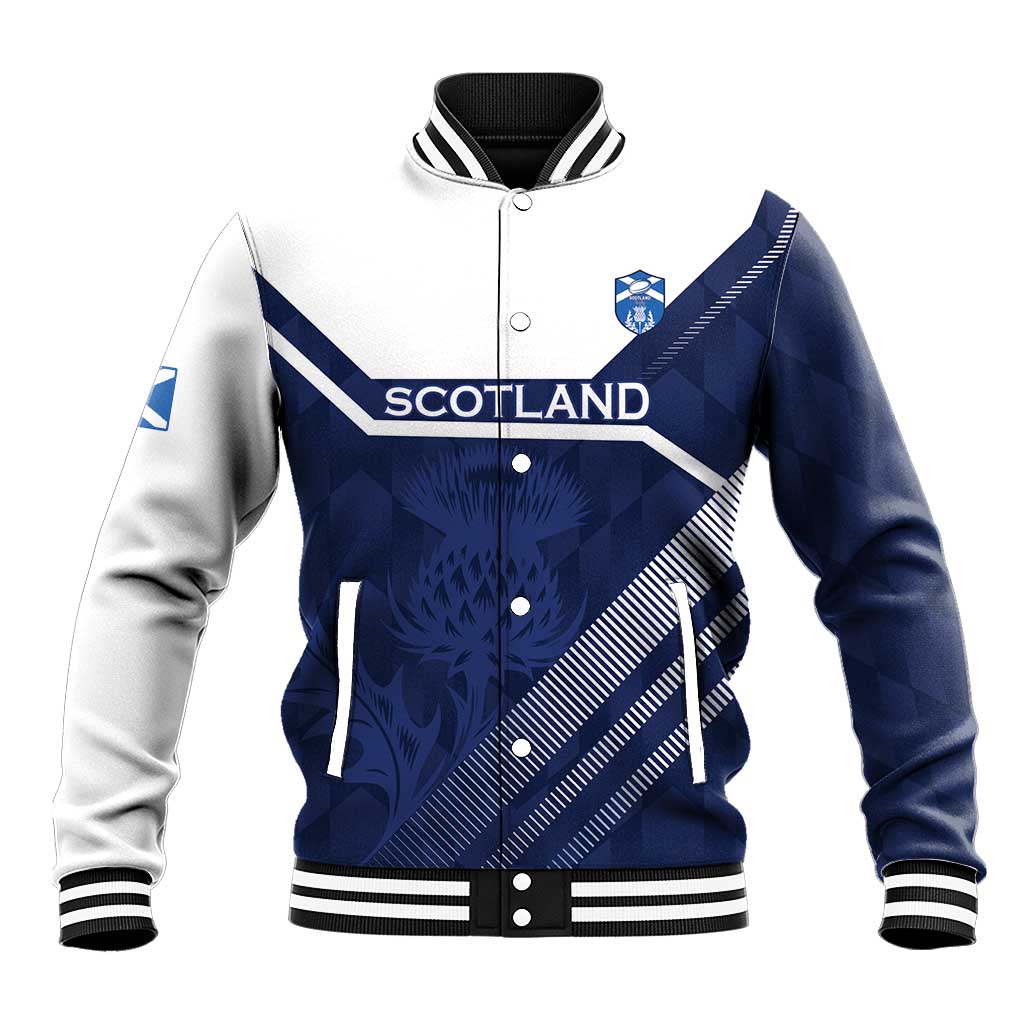 Scotland Rugby Custom Baseball Jacket Come On Thistle - Wonder Print Shop