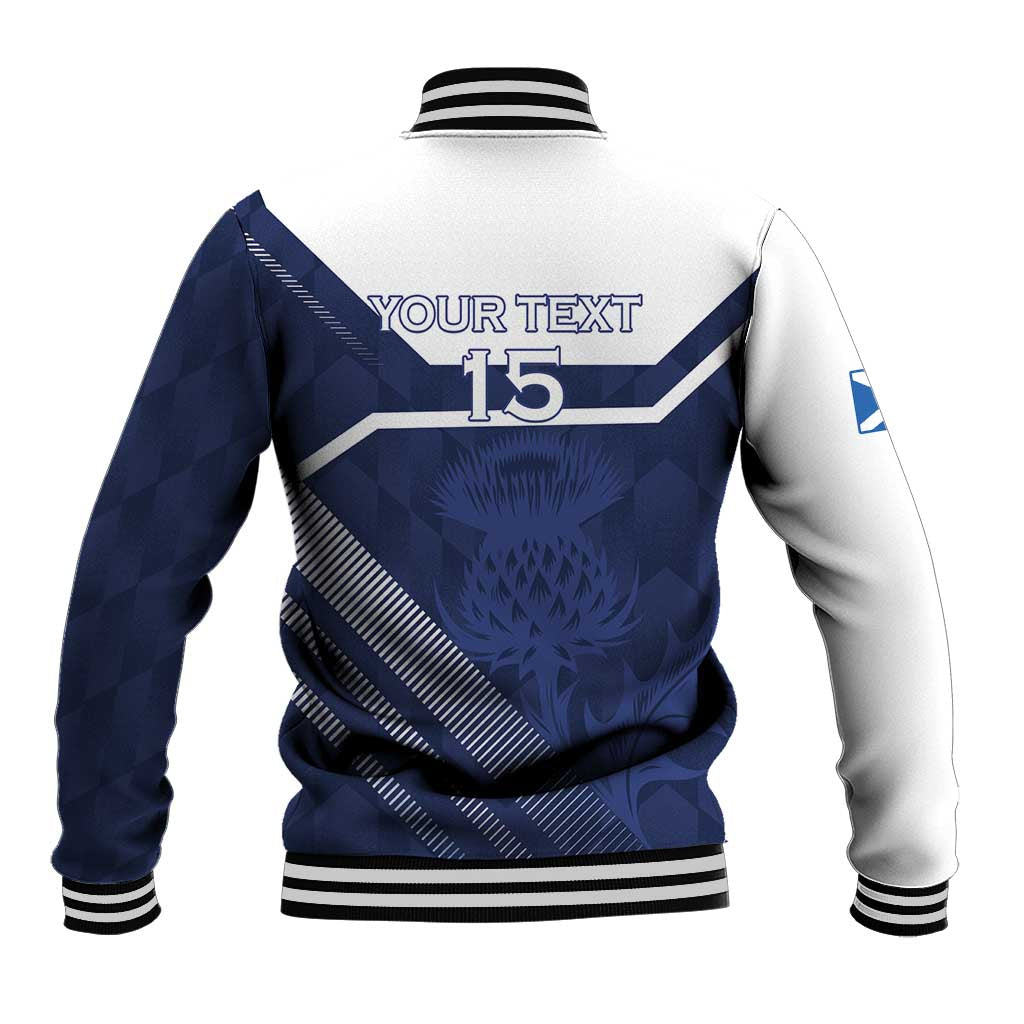 Scotland Rugby Custom Baseball Jacket Come On Thistle - Wonder Print Shop