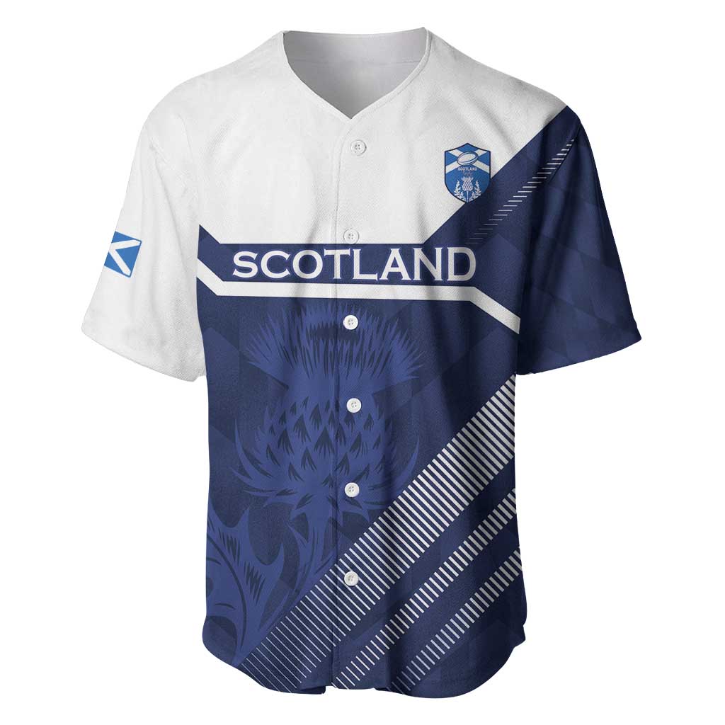 Scotland Rugby Custom Baseball Jersey Come On Thistle - Wonder Print Shop