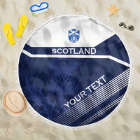 Scotland Rugby Custom Beach Blanket Come On Thistle - Wonder Print Shop
