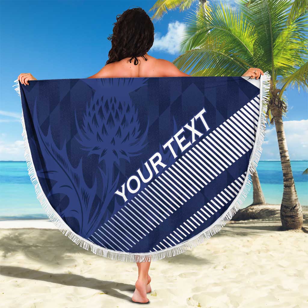 Scotland Rugby Custom Beach Blanket Come On Thistle - Wonder Print Shop