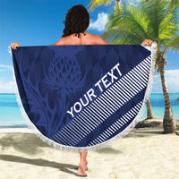 Scotland Rugby Custom Beach Blanket Come On Thistle - Wonder Print Shop