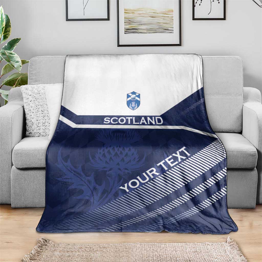 Scotland Rugby Custom Blanket Come On Thistle - Wonder Print Shop