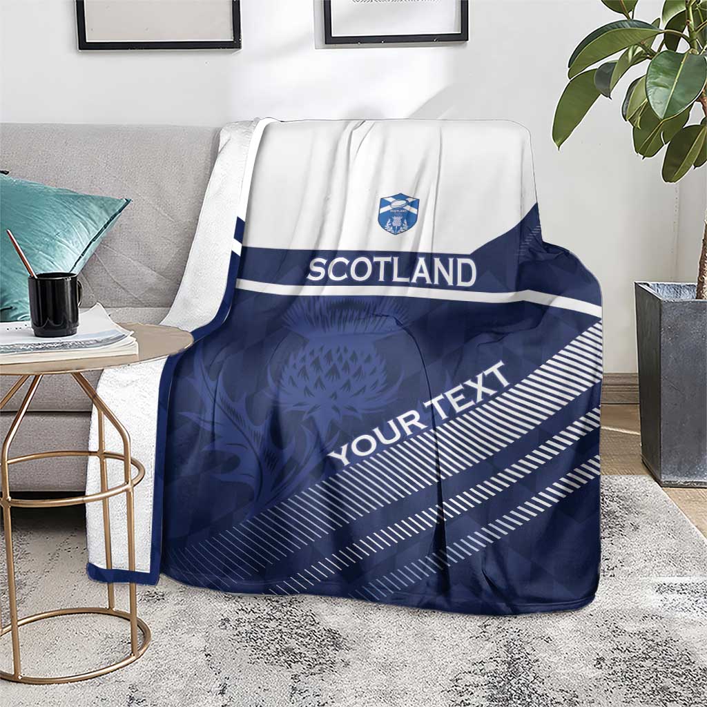 Scotland Rugby Custom Blanket Come On Thistle - Wonder Print Shop