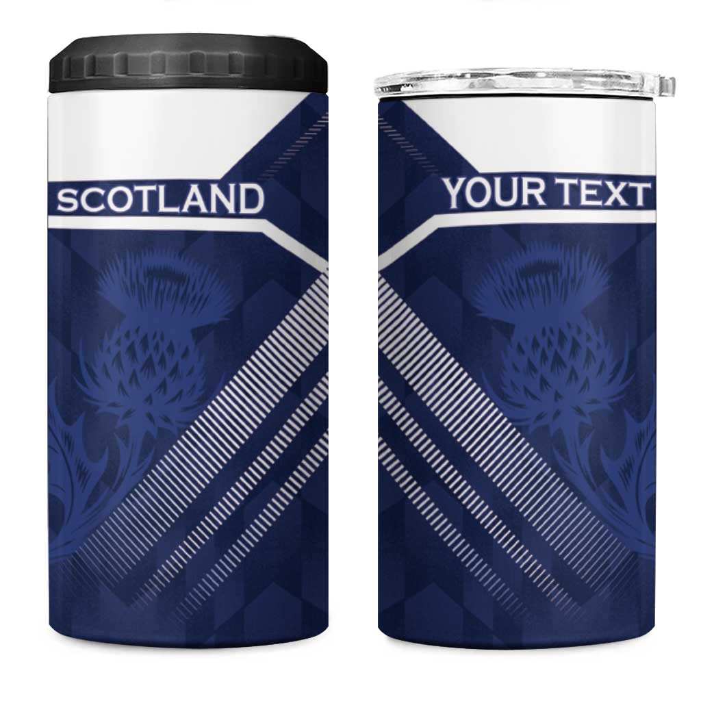Scotland Rugby Custom 4 in 1 Can Cooler Tumbler Come On Thistle - Wonder Print Shop
