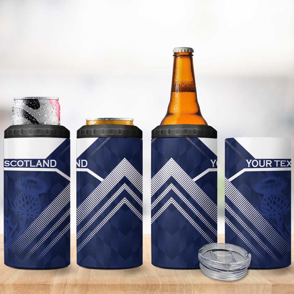 Scotland Rugby Custom 4 in 1 Can Cooler Tumbler Come On Thistle - Wonder Print Shop