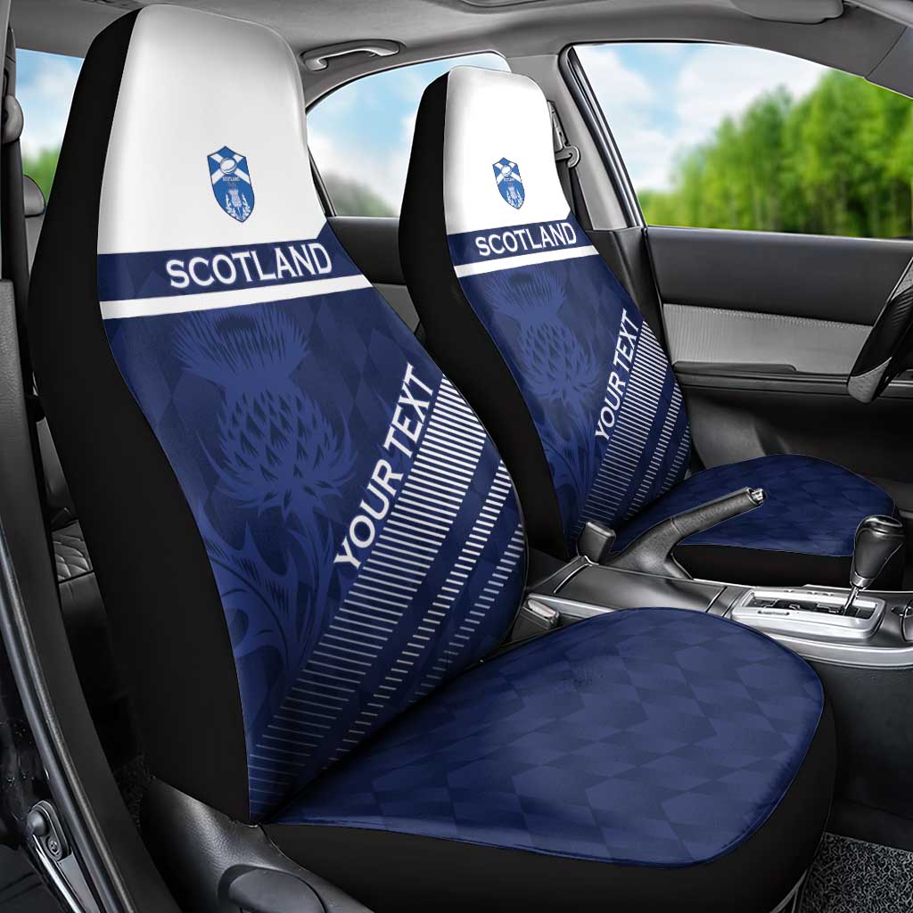 Scotland Rugby Custom Car Seat Cover Come On Thistle - Wonder Print Shop