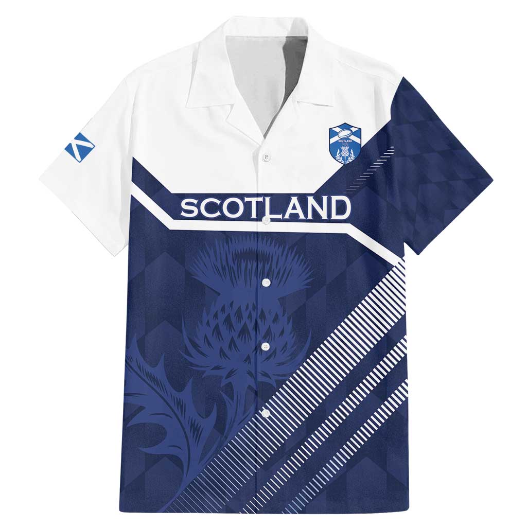 Scotland Rugby Custom Family Matching Mermaid Dress and Hawaiian Shirt Come On Thistle - Wonder Print Shop