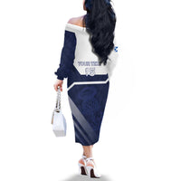 Scotland Rugby Custom Family Matching Off The Shoulder Long Sleeve Dress and Hawaiian Shirt Come On Thistle - Wonder Print Shop