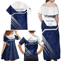 Scotland Rugby Custom Family Matching Off Shoulder Maxi Dress and Hawaiian Shirt Come On Thistle - Wonder Print Shop