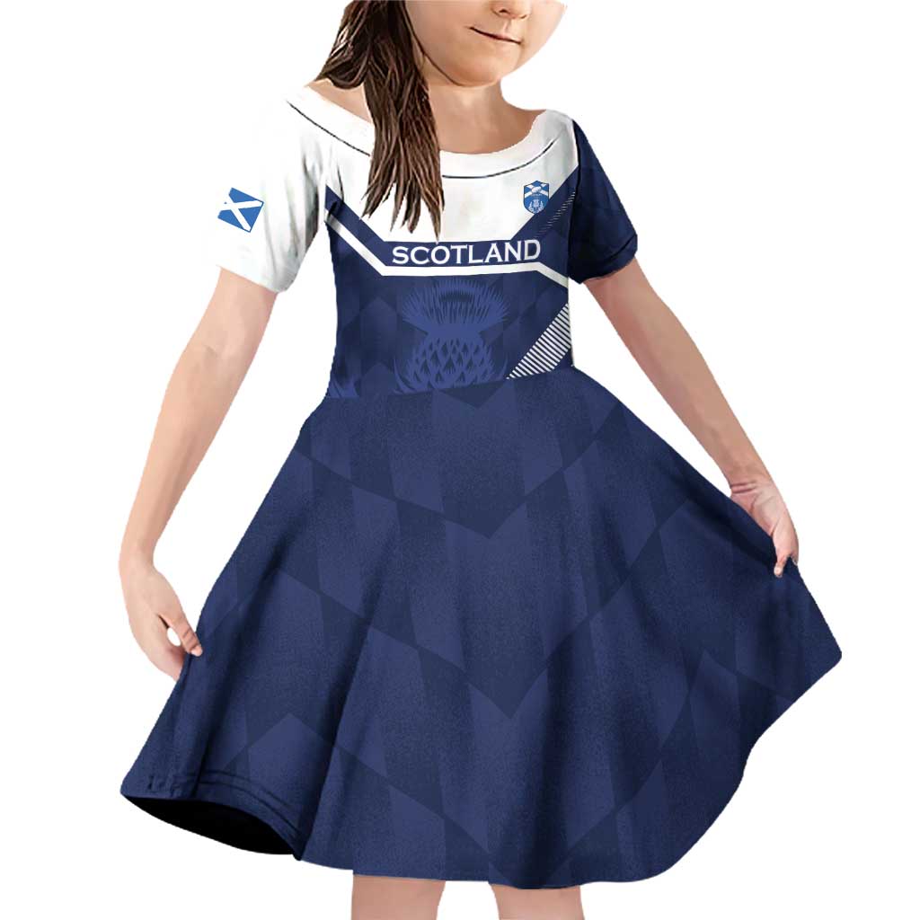 Scotland Rugby Custom Family Matching Off Shoulder Short Dress and Hawaiian Shirt Come On Thistle - Wonder Print Shop
