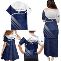 Scotland Rugby Custom Family Matching Puletasi and Hawaiian Shirt Come On Thistle - Wonder Print Shop