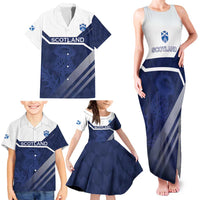 Scotland Rugby Custom Family Matching Tank Maxi Dress and Hawaiian Shirt Come On Thistle - Wonder Print Shop