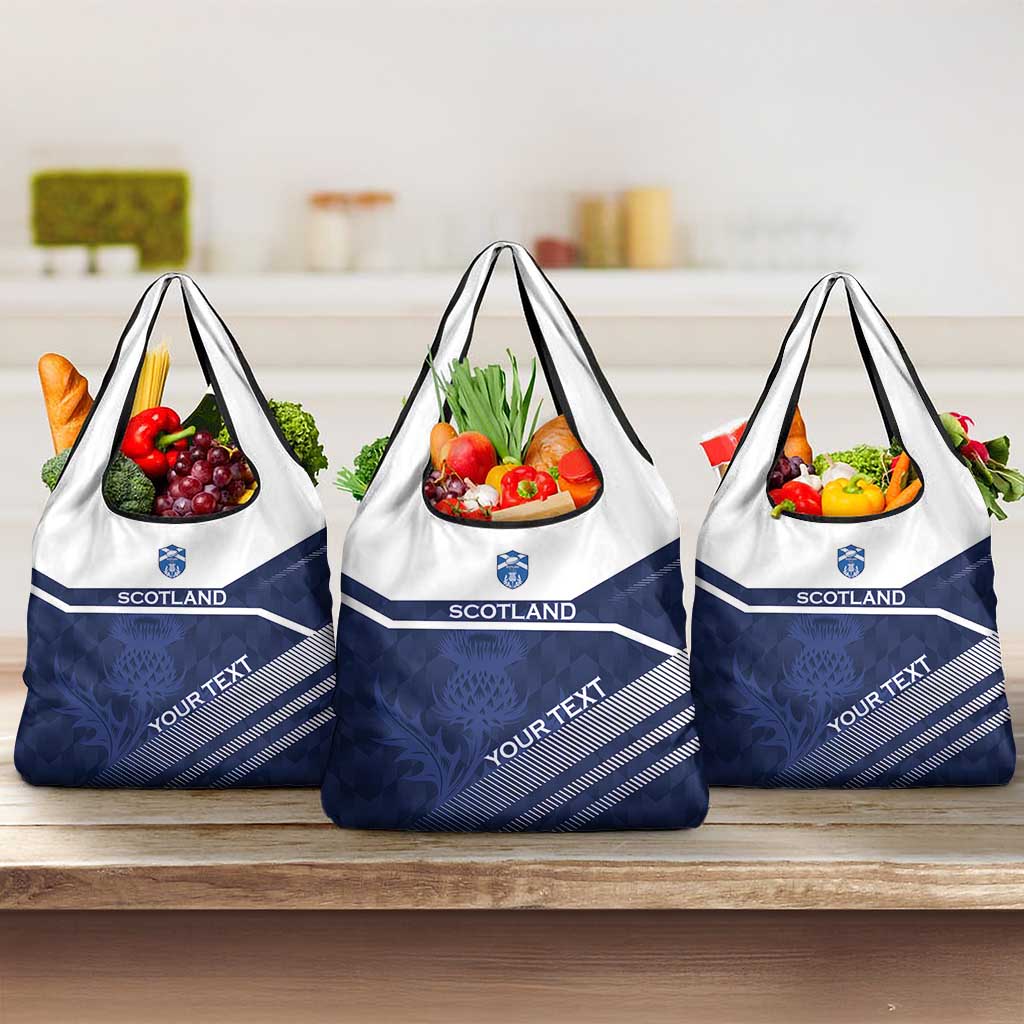 Scotland Rugby Custom Grocery Bag Come On Thistle - Wonder Print Shop