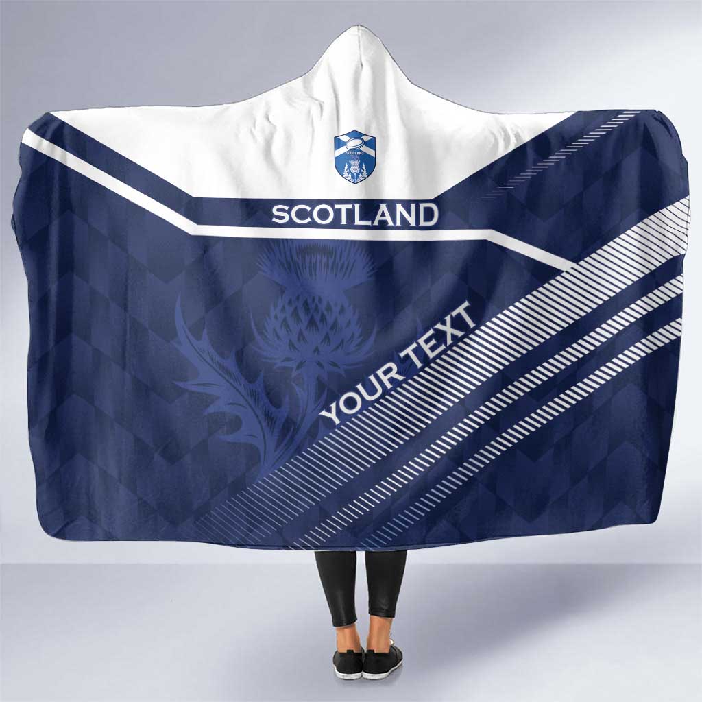 Scotland Rugby Custom Hooded Blanket Come On Thistle - Wonder Print Shop