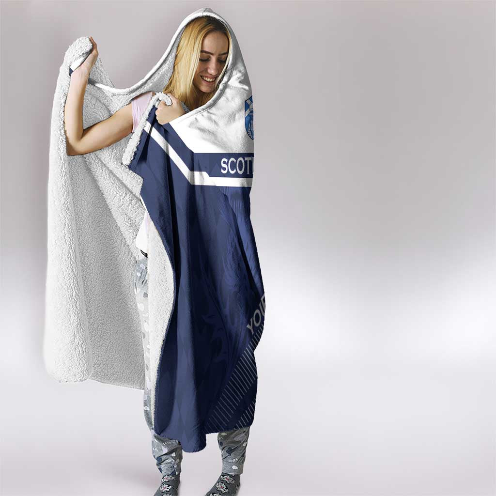 Scotland Rugby Custom Hooded Blanket Come On Thistle - Wonder Print Shop