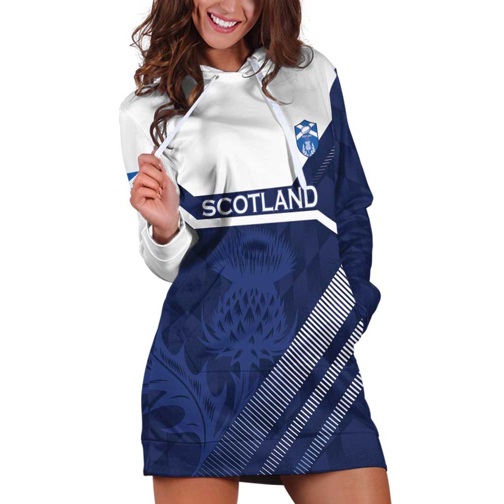 Scotland Rugby Custom Hoodie Dress Come On Thistle - Wonder Print Shop