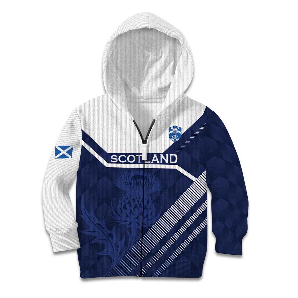 Scotland Rugby Custom Kid Hoodie Come On Thistle - Wonder Print Shop