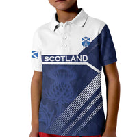 Scotland Rugby Custom Kid Polo Shirt Come On Thistle - Wonder Print Shop
