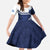 Scotland Rugby Custom Kid Short Sleeve Dress Come On Thistle - Wonder Print Shop