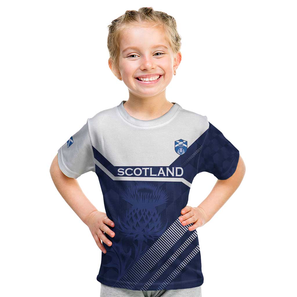 Scotland Rugby Custom Kid T Shirt Come On Thistle - Wonder Print Shop