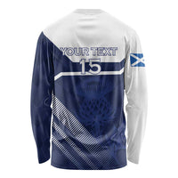 Scotland Rugby Custom Long Sleeve Shirt Come On Thistle - Wonder Print Shop