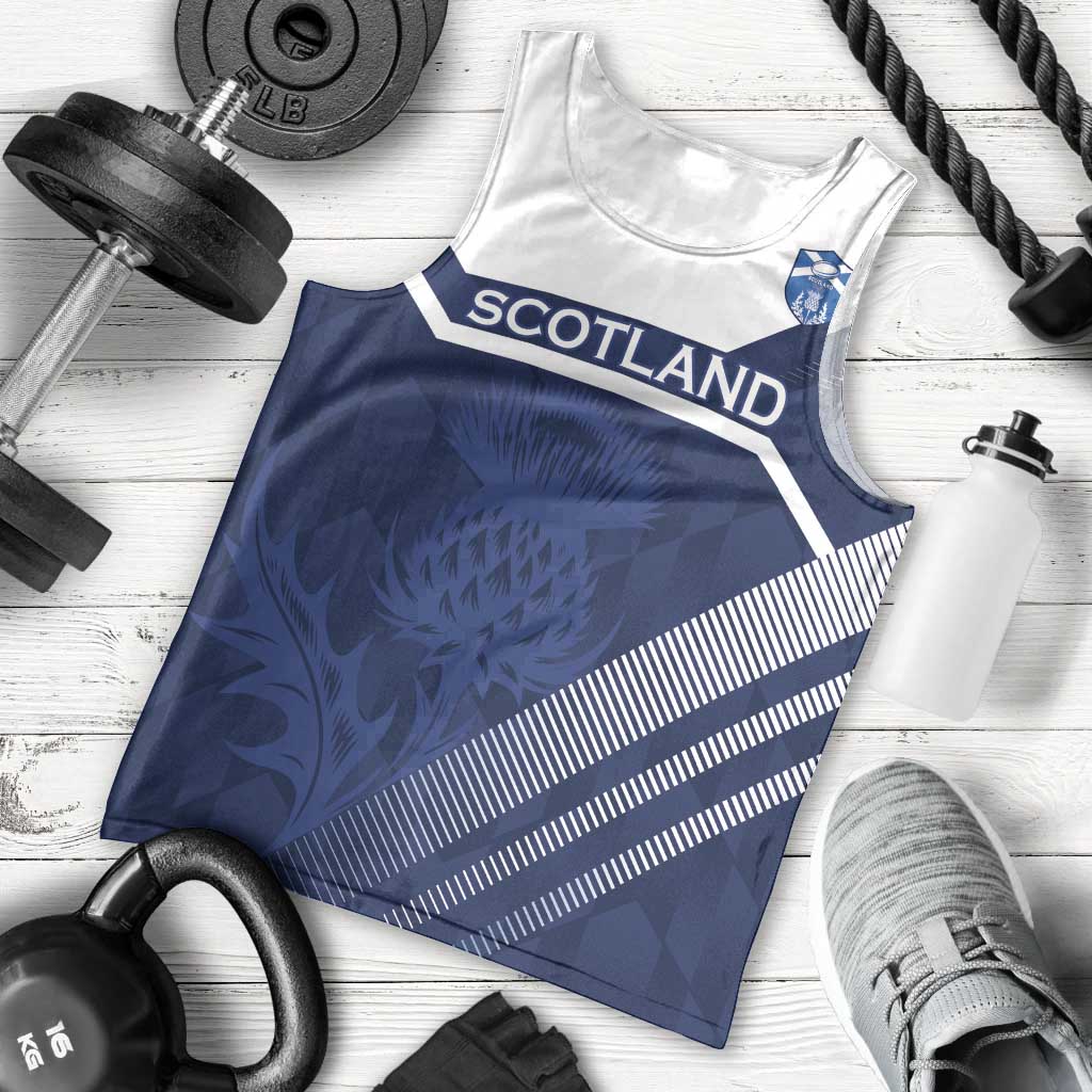 Scotland Rugby Custom Men Tank Top Come On Thistle - Wonder Print Shop