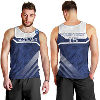 Scotland Rugby Custom Men Tank Top Come On Thistle - Wonder Print Shop