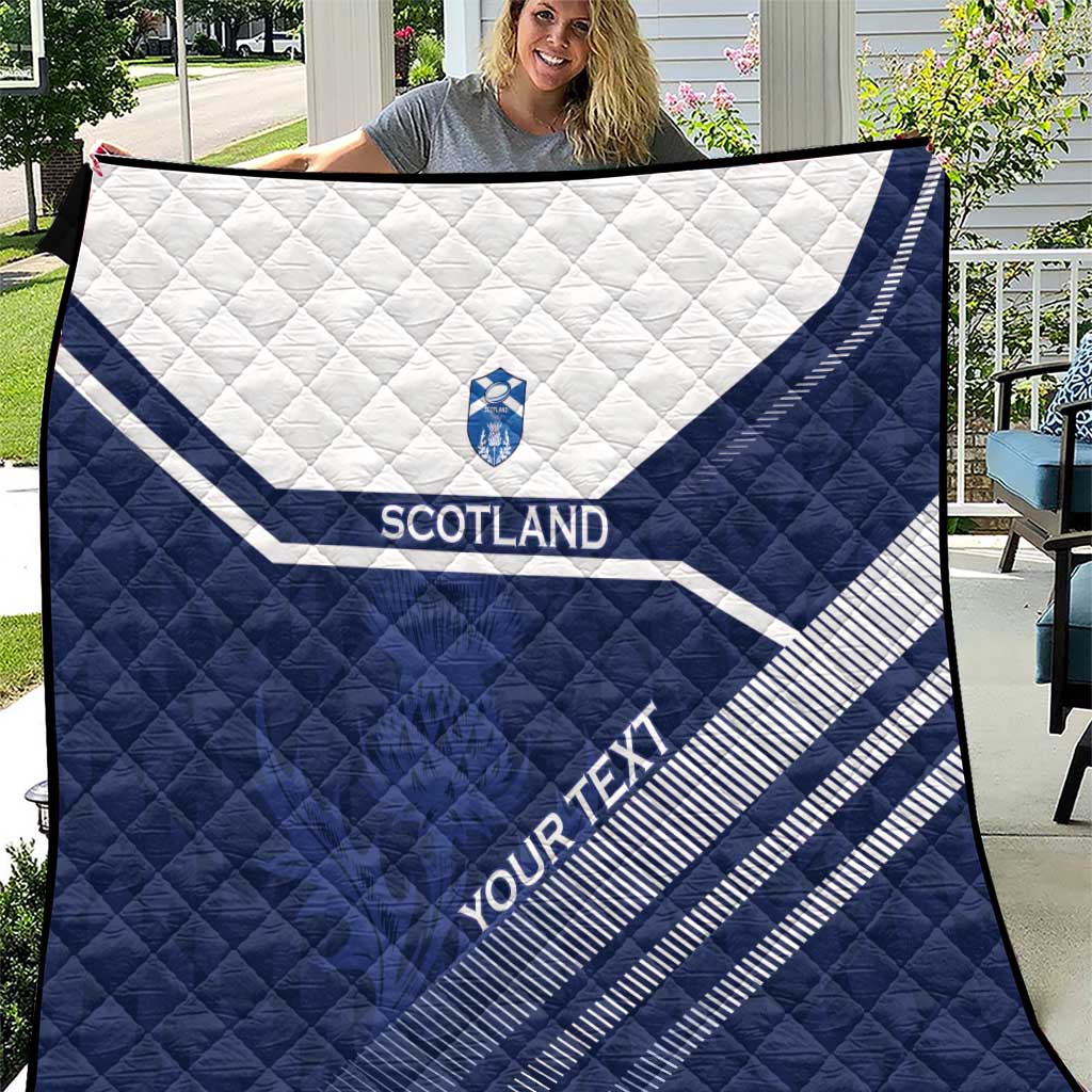 Scotland Rugby Custom Quilt Come On Thistle - Wonder Print Shop