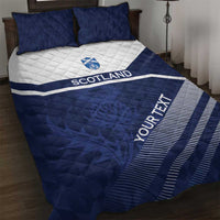 Scotland Rugby Custom Quilt Bed Set Come On Thistle - Wonder Print Shop
