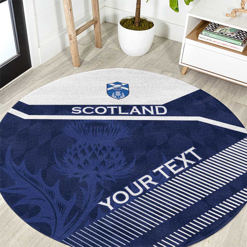 Scotland Rugby Custom Round Carpet Come On Thistle - Wonder Print Shop