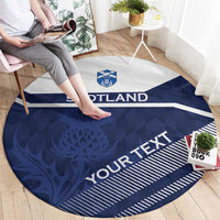 Scotland Rugby Custom Round Carpet Come On Thistle - Wonder Print Shop
