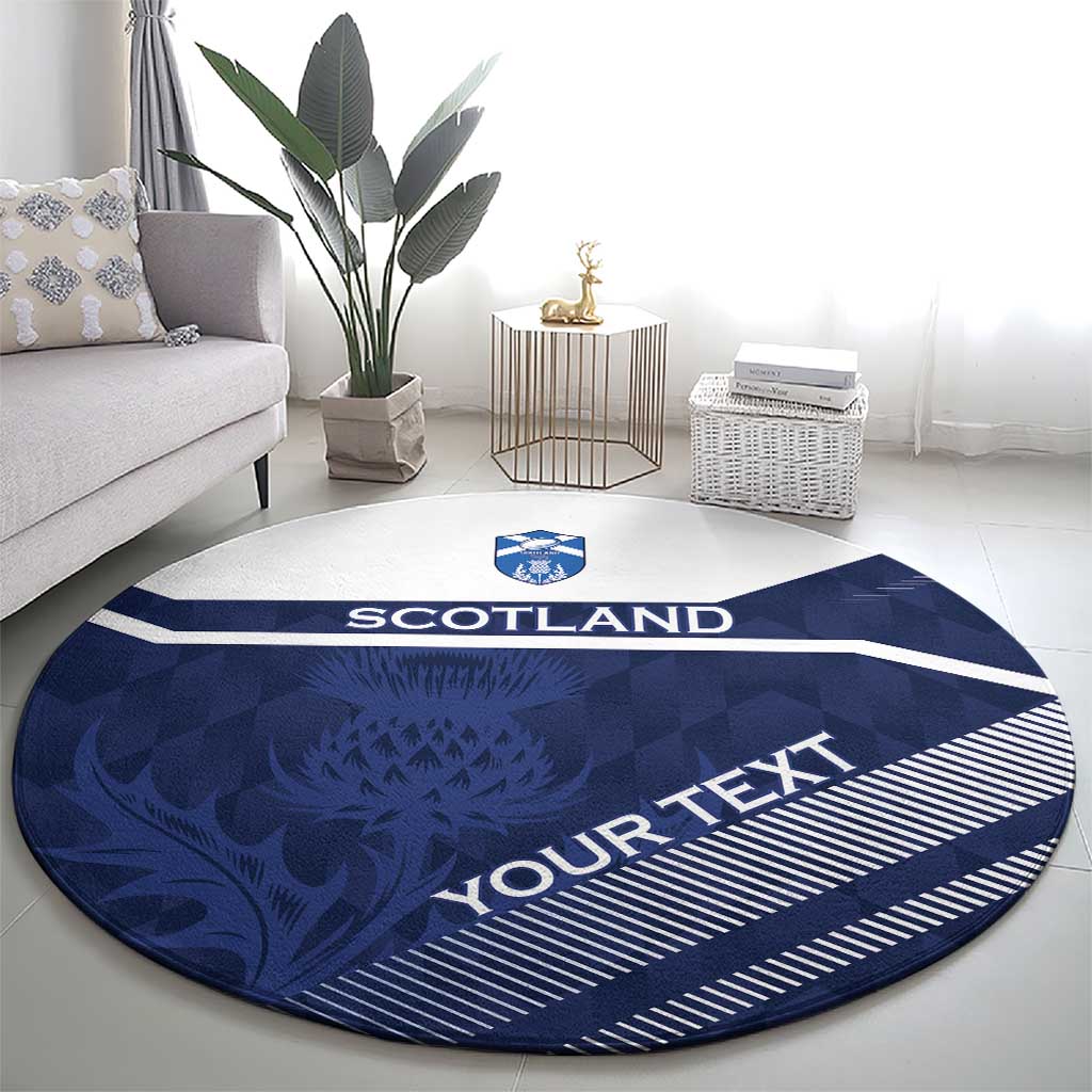 Scotland Rugby Custom Round Carpet Come On Thistle - Wonder Print Shop