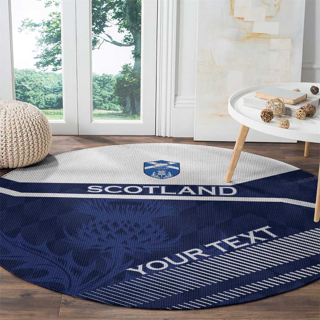 Scotland Rugby Custom Round Carpet Come On Thistle - Wonder Print Shop