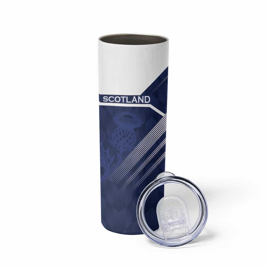 Scotland Rugby Custom Skinny Tumbler Come On Thistle - Wonder Print Shop