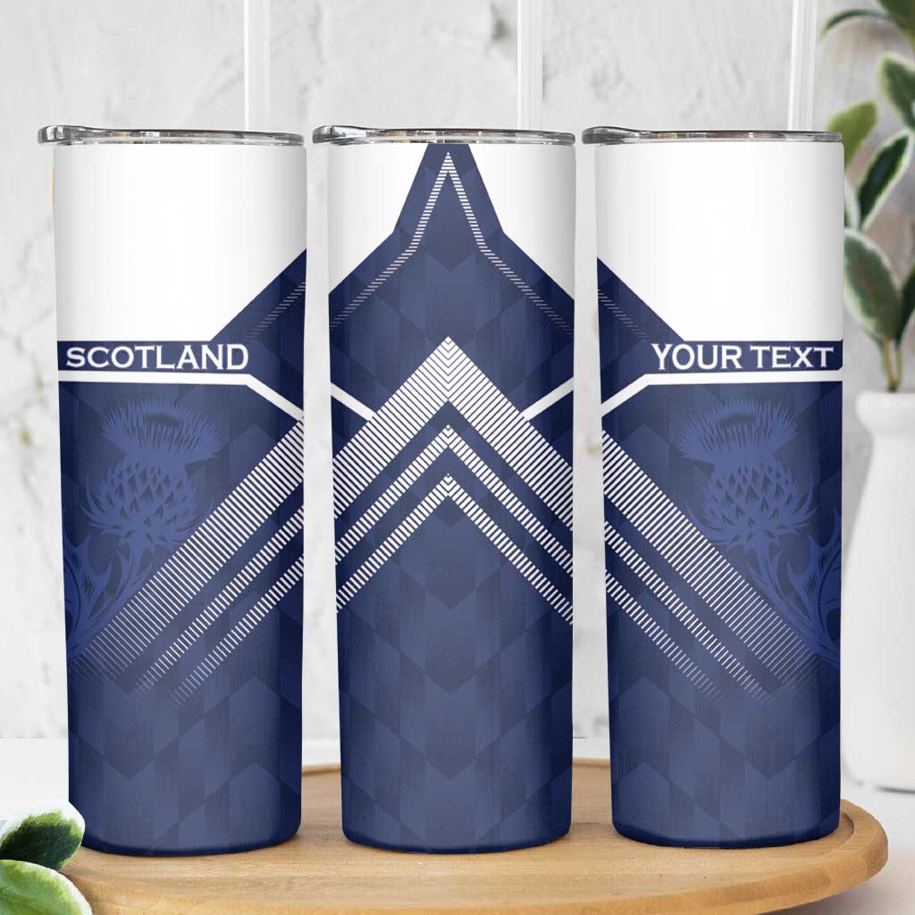 Scotland Rugby Custom Skinny Tumbler Come On Thistle - Wonder Print Shop