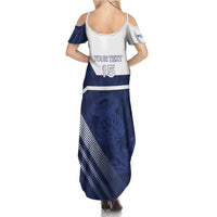 Scotland Rugby Custom Summer Maxi Dress Come On Thistle - Wonder Print Shop