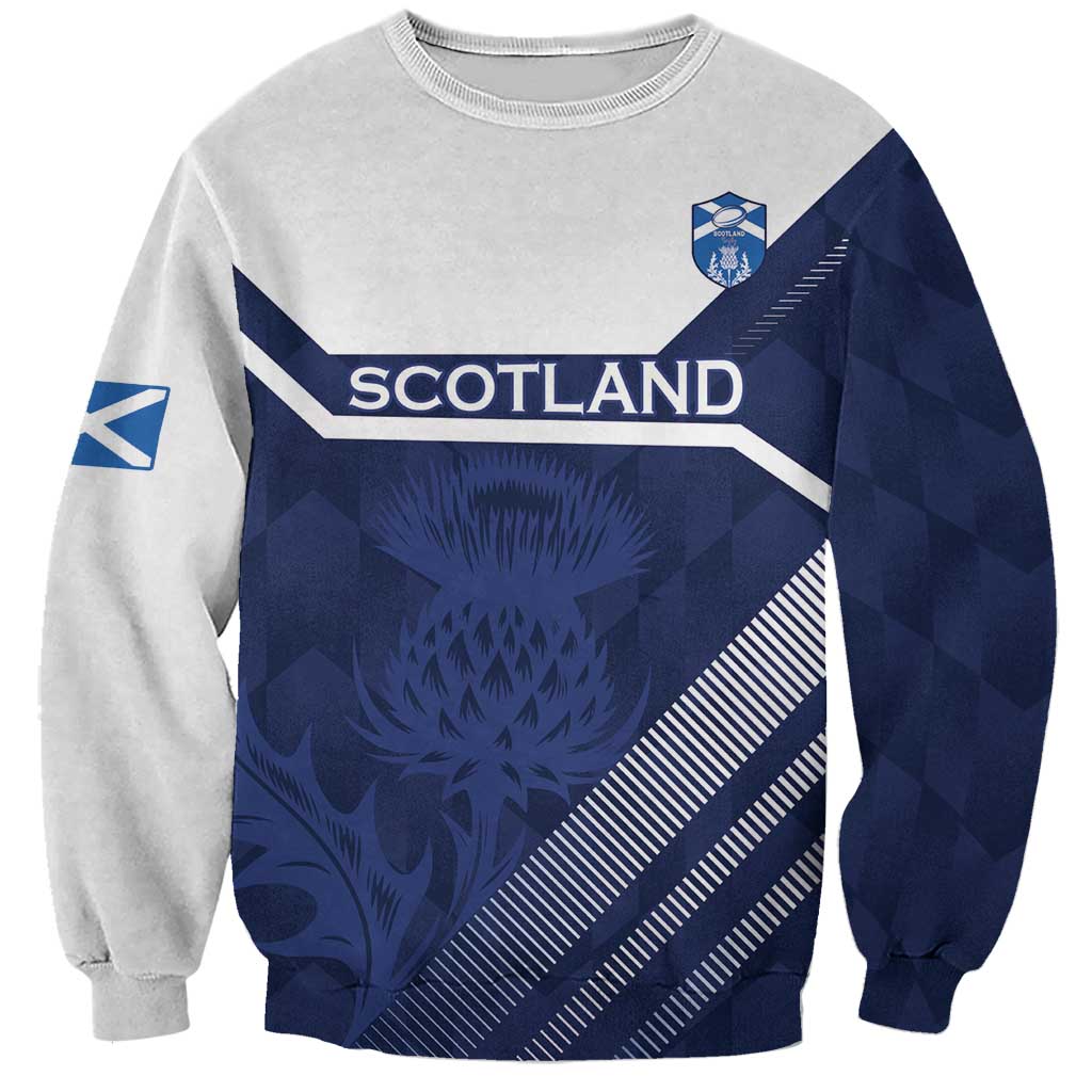 Scotland Rugby Custom Sweatshirt Come On Thistle - Wonder Print Shop