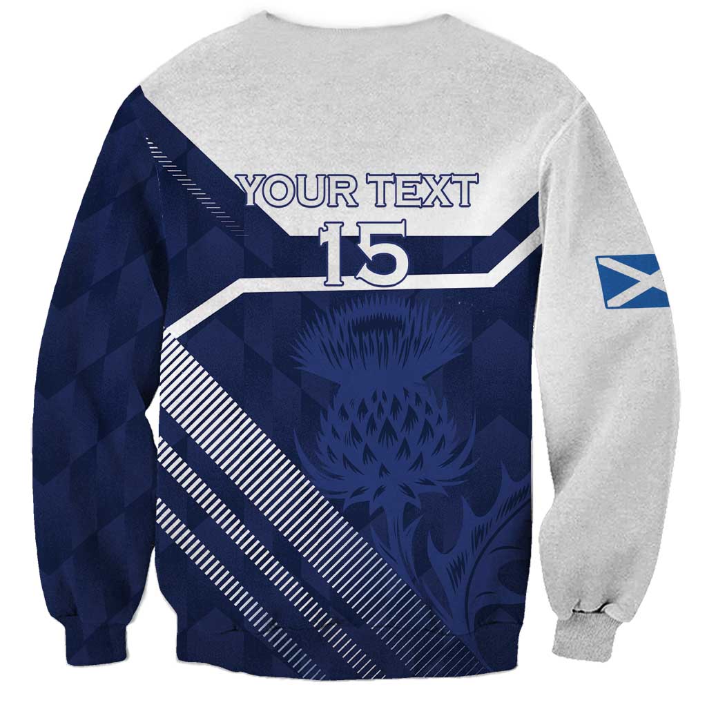 Scotland Rugby Custom Sweatshirt Come On Thistle - Wonder Print Shop
